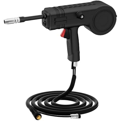 HITBOX Spool Gun, 140Amps 10Ft Cable Compatible With 2 Pound .030 Welding Wire, for HITBOX HIM200,Welding Cover