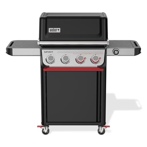 Image of Weber Spirit EX‑425C Smart Gas Grill (Liquid Propane) for Outdoor Cooking, 4 Burners with 2 Boost Burners - Wi‑Fi Enabled Grill, Porcelain-Enameled Cast-Iron Grates, Sear Zone & Weber Connect