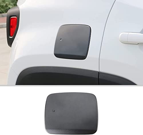 CheroCar for Jeep Renegade Gas Cap Cover, Fuel Tank Door Exterior Accessories with Lock for 2016-2025 Jeep Renegade, Black…