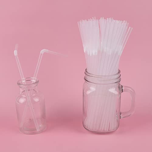 100 pitillos flexibles transparentes 21 cm miniatura 5