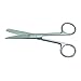 United Scientific Supplies SCBS06 Stainless Steel Scissor, Blunt/Sharp, 6