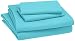 AmazonBasics Kid's Sheet Set - Soft, Easy-Wash Microfiber - Queen, Bright Aqua