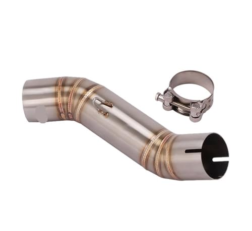 Silencieux d'échappement 51mm inox avec raccord intermédiaire NX500