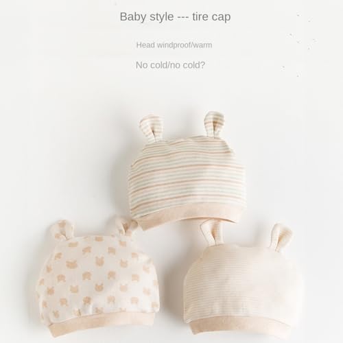 2Pcs Maternity Hat with Baby Hat Colorful Double Layer Cotton Postpartum Maternity Hat Windproof Headscarf3