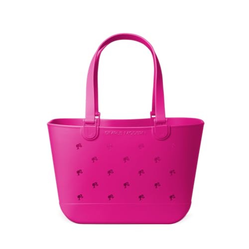 Simple Modern Beach Tote with Water-Resistant Pocket