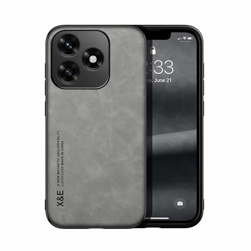 Jiajihua Compatible with Honor X5C / X5C Plus Cover,Magnetic Attraction Inside,Anti-Drop Camera Protect 2 in 1 Phone Case Gray