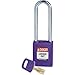 Brady NYL-PRP-76ST-KD, 150233 Nylon Lockout Padlock, Purple (Pack of 10 pcs)