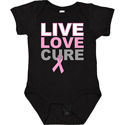inktastic Live Love Cure Breast Cancer Baby Bodysuit