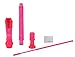 Soprano Descant Recorder 8 Hole-3 Piece Kids Crystal Music Flute w/Cleaning Rod Bag Instruction Pink