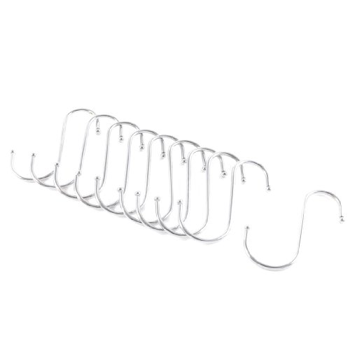 Aexit Household Silver Tone Stainless Steel Hanger S Shape Hook 10 Pcs (45d98d3558ae253f157e82ef242ad032)
