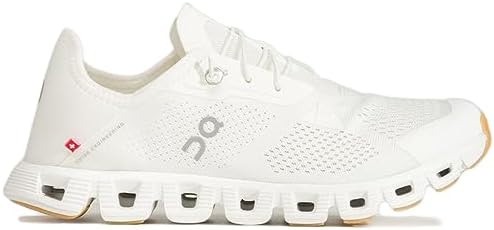On Women's Cloud 5 Coast Sneakers, Undyed-White | White, 8 Medium US | Image 3