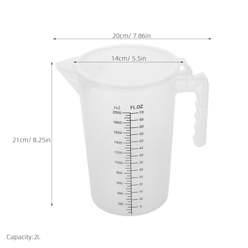 Pichet doseur 20L plastique transparent graduation précise liquides Cabilock