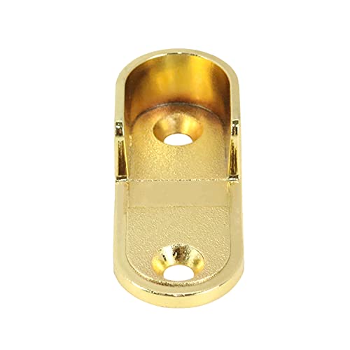Coshar-20pcs-Oval-Closet-Rod-End-Supports-Wardrobe-Rod-Brackets-Zinc-Alloy-Fit-Rod-Inside-Diameter-16mm063inch-Gold