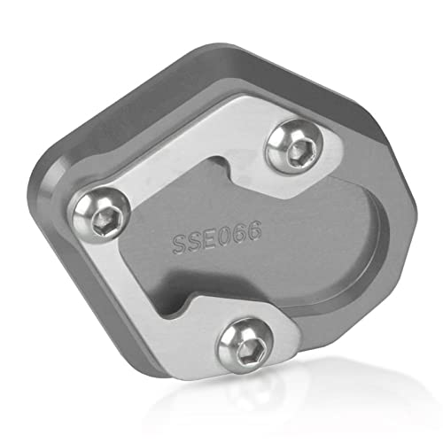 RSFIL Soporte Mobi Soporte Lateral CNC para Motocicleta, Soporte De Extensión De Ampliación para CFMOTO 700CL-X Adventure Heritage Sport CLX 700 2020-2021 (Color : Gray Titanium2)