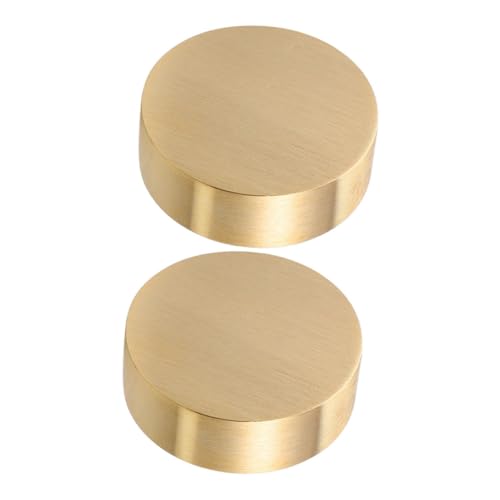 Presse-papiers ronds laiton calligraphie papier bureau surface lisse 4 cm