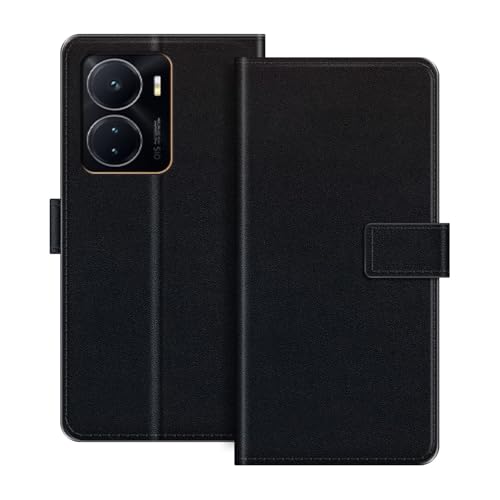 ESACMOT ���U�[�E�H���b�g�P�[�X Vivo iQOO Z6 V2220A �Ƃ̌݊������� �J�[�h�z���_�[���X�^���h�t���蒠�^�P�[�X�A�}�O�l�b�g���J�A�ϏՌ��t�H���I�A�J���t���ȃf�U�C�� (��)