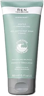 REN Clean Skincare Evercalm™ Gentle Cleansing Gel | Non-Drying Cleanser for Sensitive Skin | Soothes & Balances | Step 1: Cleanse