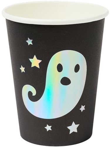 Preisvergleich Produktbild Smiffys 56501 Ghost Tableware, Partybecher, Unisex-Erwachsene, mehrfarbig, Einheitsgröße