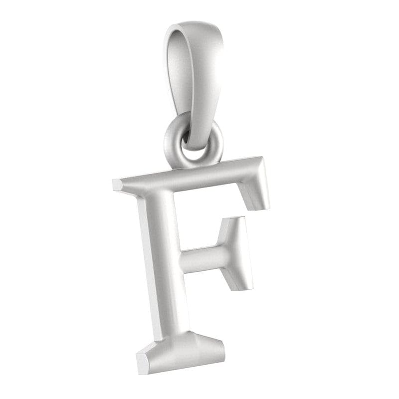 Colgante de plata de ley con inicial del alfabeto S para regalar a niñas