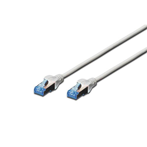 DIGITUS LAN Kabel Cat 5e - 10m - CCA Netzwerkkabel Mit RJ45 - SF/UTP Geschirmt - Kompatibel zu Cat6 und Cat5 - Grau