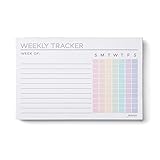 Jot & Mark Weekly Habit Tracker Notepad (Pastel)