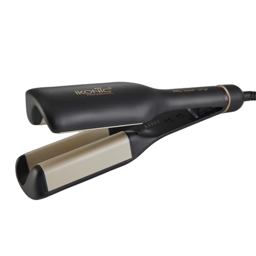 Ikonic Pro Waver Large- Professional Style Wavy Hair for Party, Birthday, Weddings – Perfect for Women and Salon Use Wave Types – Beachy, Loose Curls, 60mins Auto Shut-off Function and LED Temperature Display.