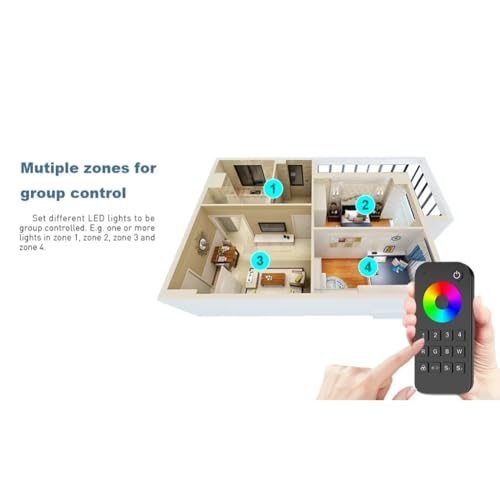 Télécommande RT7 RVB CCT pour Résoudre les Problèmes de Réglage Ruban LED 2,4 G - 4