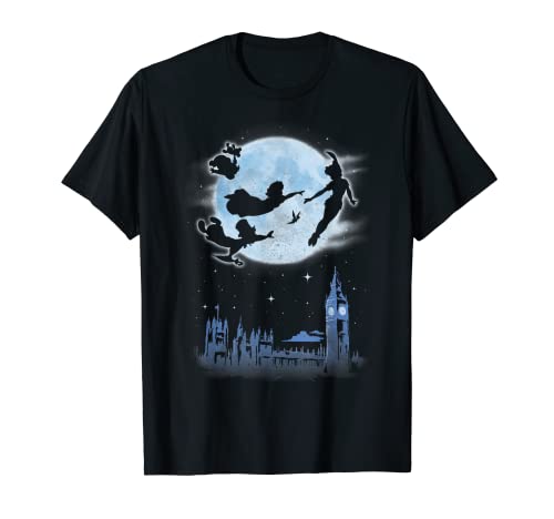 Disney Peter Pan Kids Night Flight Moon Camiseta