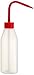 Azlon 506815-0250 Polypropylene Sloped Shoulder Wash Bottle with Red Leak-Proof Nozzle, 250 ml Capacity (Pack of 5)