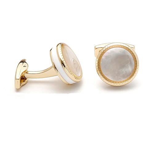 Image of S&W Wedding Cufflinks for Men Cuffs with Gift Box Business for Tuxedo Shirt