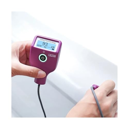 Medidor de espesor de pintura, medidor digital LS238 0.0-3500μm Fe/Al, probador de recubrimiento de coches con sonda pequeña de alta precisión para automóviles miniatura 1