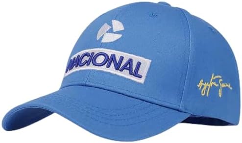 Boné Senna Nacional Azul F1 Aba Curva Premium