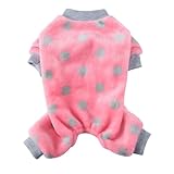 Toyvian Warmer Hunde Schlafanzug Haustierpyjama aus Weichem Material Wintermantel für Kleine Hunde Haustiergerechte Kleidung für Alltag und Outdoor