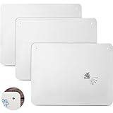 Tamaño y color: la superficie del tablero de notas es blanca, que combina con el estilo de varias decoraciones para el hogar, y puede usarlo en varios lugares de su hogar; El tamaño es de aprox. 12 x 16 pulgadas y 0,8 mm de grosor, el tamaño correcto puede hacer que el tablero de notas tenga un peso moderado y reducir el riesgo de caídas