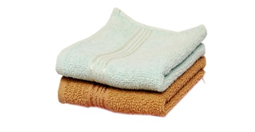 Image of Space Fly Cotton Fresh Loom Face Towels for Women, Babies, Kids, and Men | Soft Napkins for Hand and Face | Set of 2