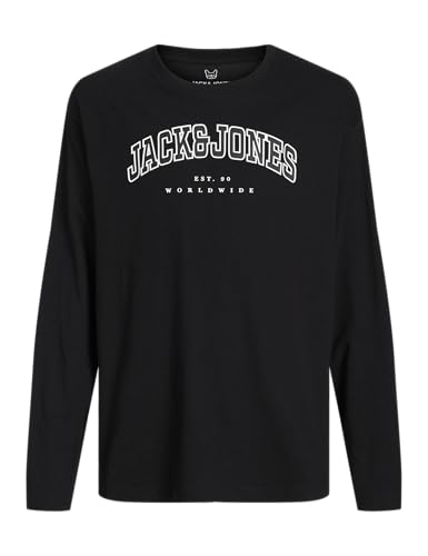 JACK & JONES Child T-Shirt Logo T-Shirt Junior, Black/fit: Loose, 152