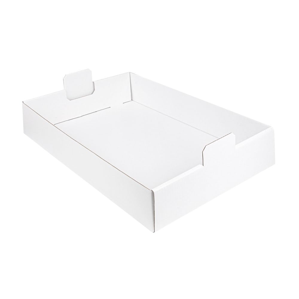 García de pou Plateaux Regrouper 54,5X38,5X9,5 Cm Blanc Carton - 50 unités
