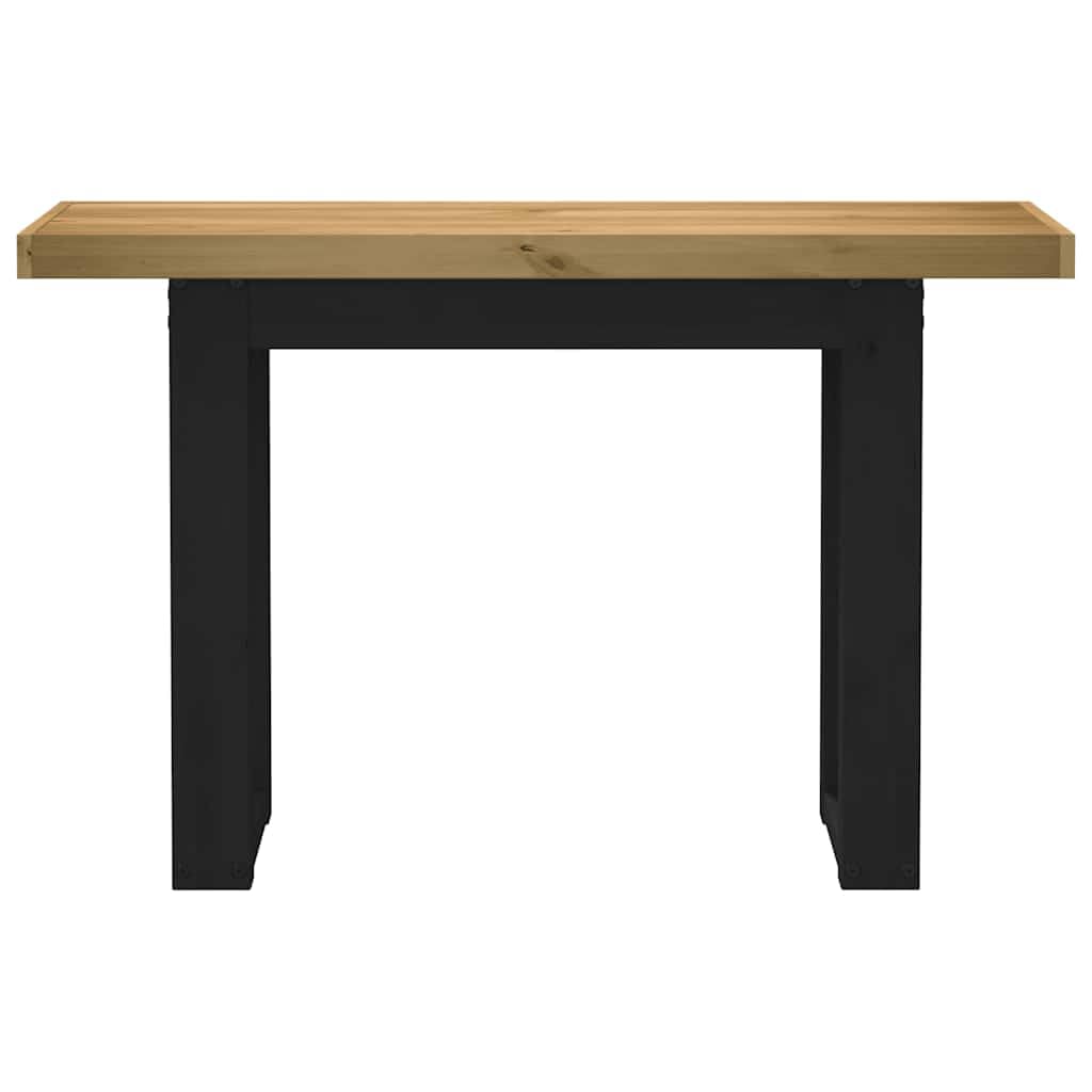 vidaXL Mesa Consola NOAIN Patas en U Madera Maciza Pino 120x30x75 cm, Mesa de recibidor, Mesa Consola de Pasillo, Soporte de Pasillo, Mesa de Pasillo