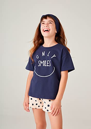 Faixa De Cabelo Infantil Com Detalhe Em Nó Hering Kids - Azul UNI