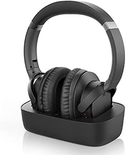 Avantree Ensemble Wireless Headphones for TV Watching w/Bluetooth 5.0 Transmitter & Charging Dock (Digital Optical AUX RCA), Over Ear Headset for Seniors, 35 Hrs Audio Playtime, Plug n Play, No Delay