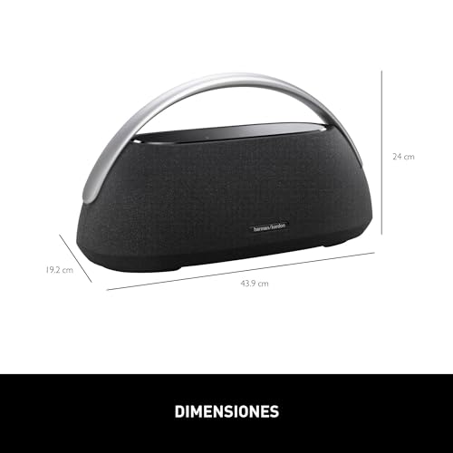 Image of Harman Kardon Go + Play 3 - Portable Bluetooth speaker with superior sound and 8 hours playtime, USB Charging, Auto self tuning, Dual far-field microphones, Made in part with recycled materials(Black)