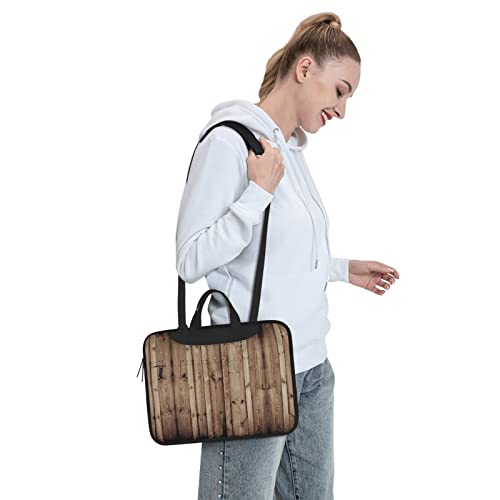 Maletín para laptop de 13 a 15.6 pulgadas con diseño madera miniatura 7