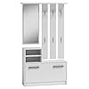ADGO Hal set halmeubelset, kledingkasten, spiegels en kleerhangers en schoenenkast, 6 kleerhangers voor kleding en…