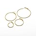 Amazon Essentials 14K Gold Plated Sterling Silver Hoop Earrings, Lightweight Paddle Back Closure, 40mm (1.5