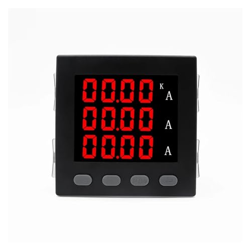 Ampèremètre triphasé numérique encastrable 96x96mm avec TC 100A à 200A