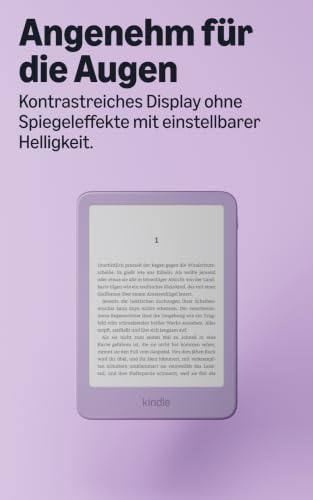 Amazon Kindle 16 GB (Neueste Generation), jetzt dünner, leichter und schneller, 6-Zoll-Display, mit Werbung - Graphit – Ansicht 4
