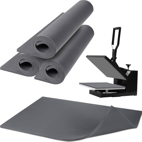 Sasylvia 2 Pcs 16×24 Inch Silicone Heat Press Mat, Thick Cuttable Heat Press Pad, 280℃/536℉ Silicone Material Mat for Flat Transfer Machine Accessory (16''x24'', 0.32