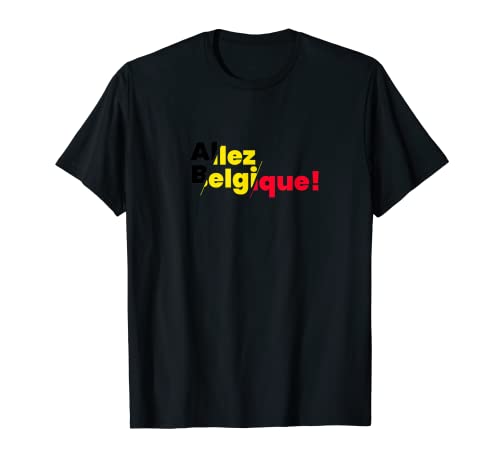 Flag Belgium T-Shirt, Black