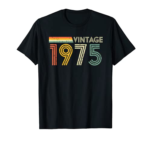 Regalo de 45 cumpleaños para hombre retro vintage 1975 retro Camiseta