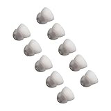 Desmontable: un juego de 10 tapones para los oídos, de aproximadamente 10x10x11 mm de tamaño, se puede desmontar y reemplazar en cualquier momento, lo que facilita su transporte.